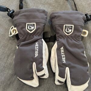 Army Leather Heli Ski Jr. 3-finger Like NEW!